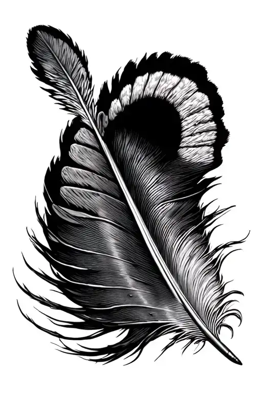 Wild Turkey Feather Quill Pen Writing