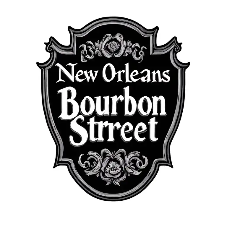 New Orleans Bourbon Street Sign