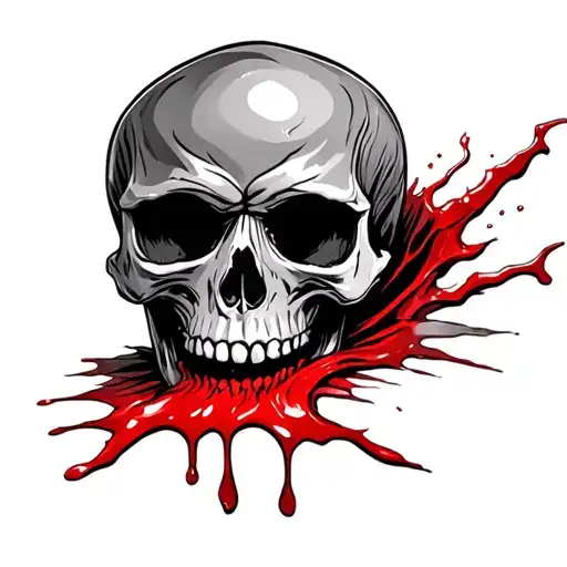 Skull Who Has Blood