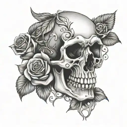 Skull And Roses