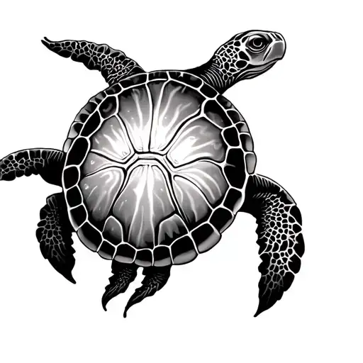 Turtle Ocean Jelly Fish Jumping