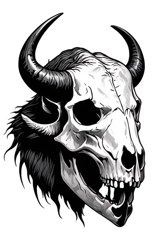 Buffalo Skull For Forearm