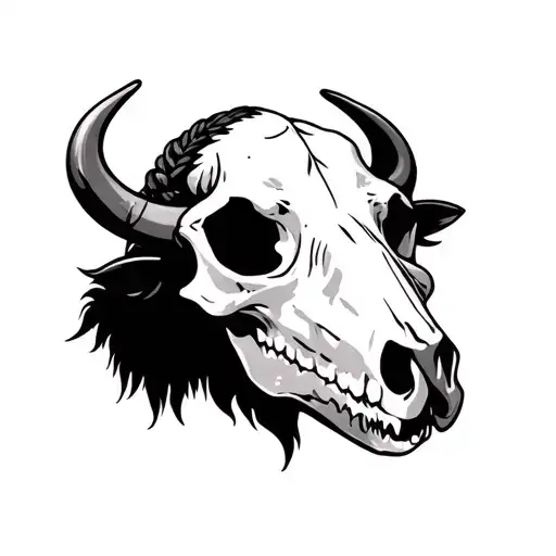 Simple Buffalo Skull