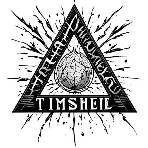 The Word Timshel In A Triangle Shape