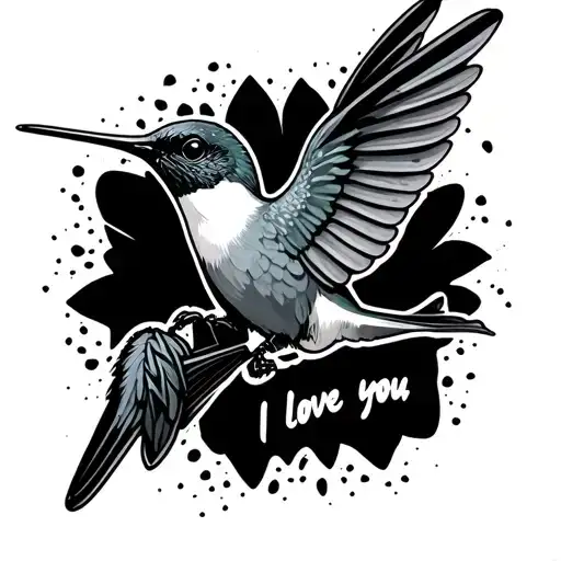 Dragster Outline Hummingbird Asl I Love You