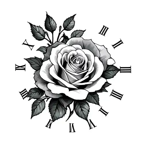 Roses And Roman Numerals