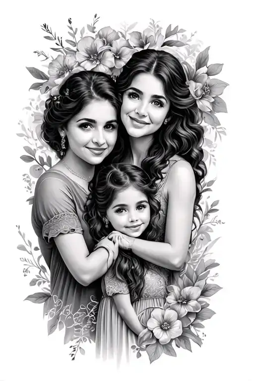 Mother Grandmother And Daughters