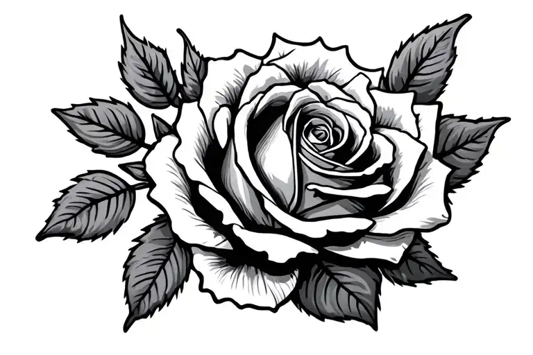 Rose Wrapped Length Wise