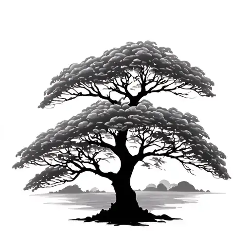 Shade Tree Silhouette