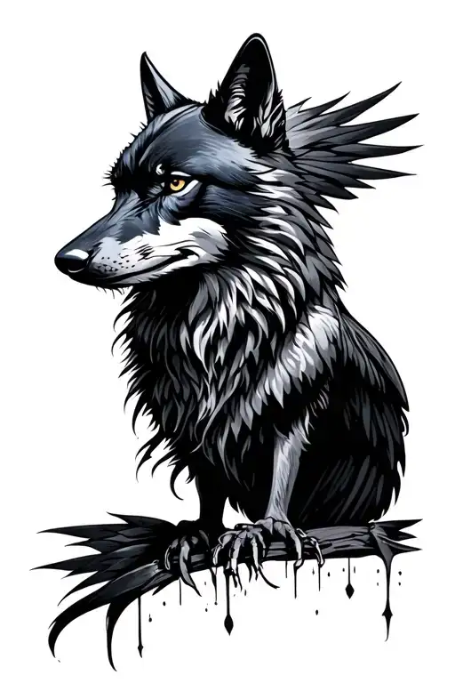 Wolf And Raven
