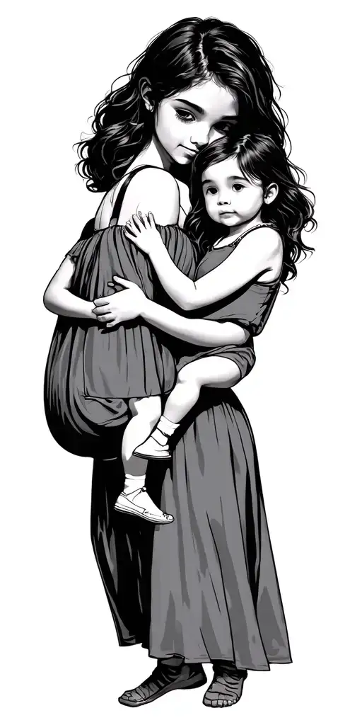Carrying My Daughter