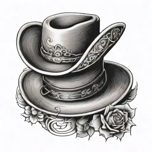 Cowboy Hat And A Tea Cup