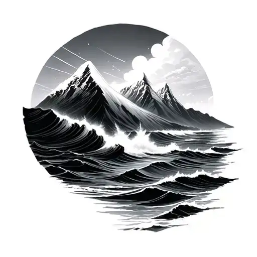 Ocean And Mountain