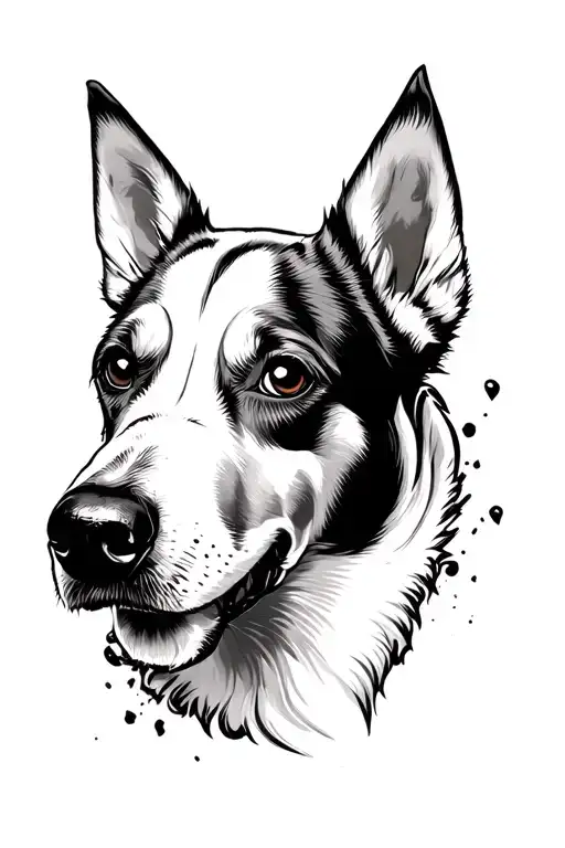 7 Dog Head That Come Out Of One Head