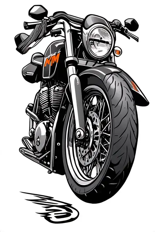 Ktm 200 Horse And Motorcycle