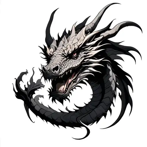 Suggest Me Band Tattoo Dragon Wrapped