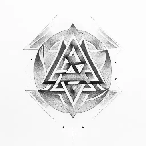 Valknut Symbol Loup Nature