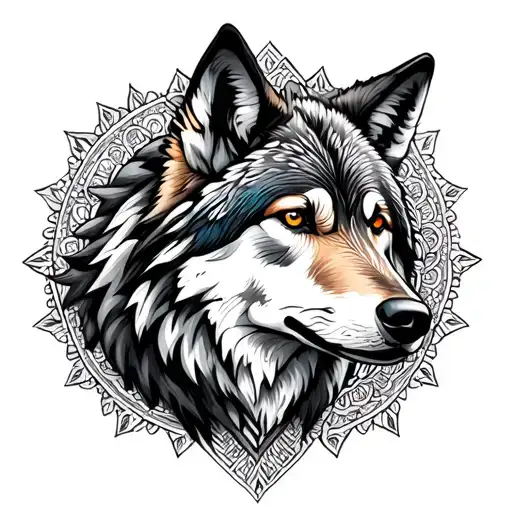 Mandala Wolf