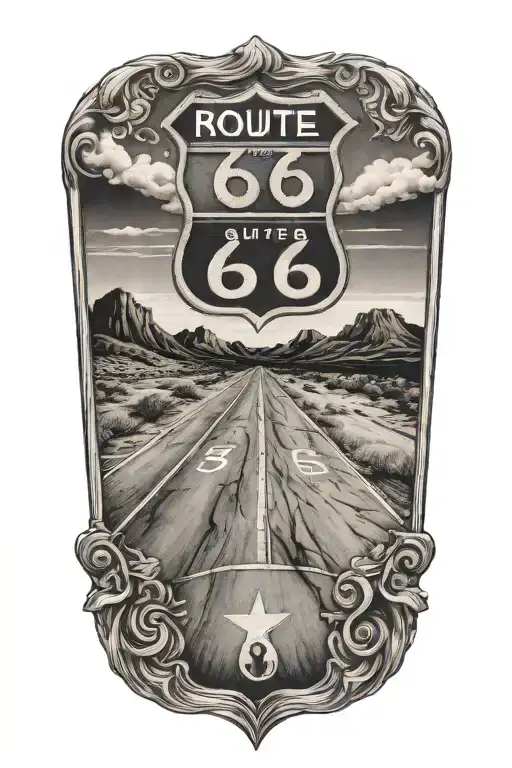Route 66 Road Leading