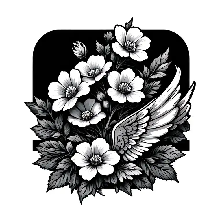 Wing Forget Me Not Flowers