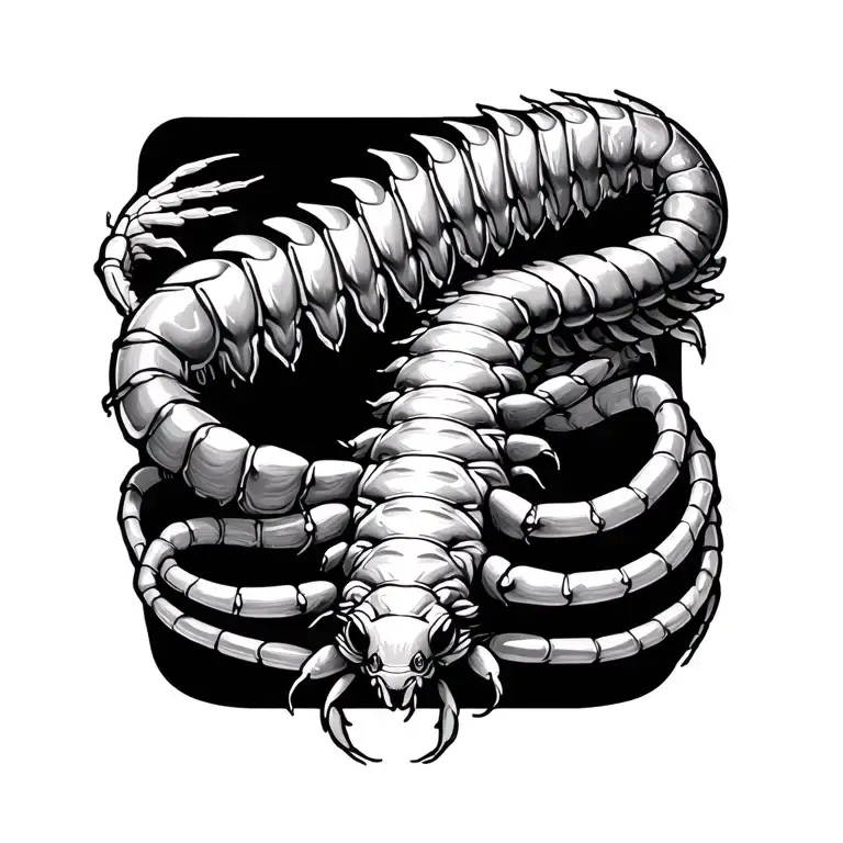 Centipede Wrapping Around Wrist