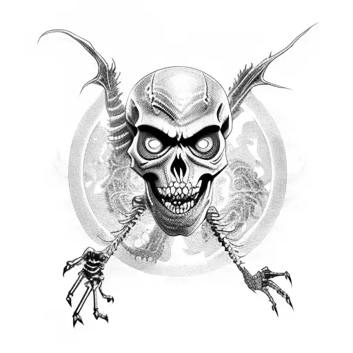 Zombie Skeleton Dragon