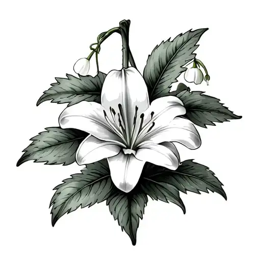 Lily Of Valley And Hawthorn