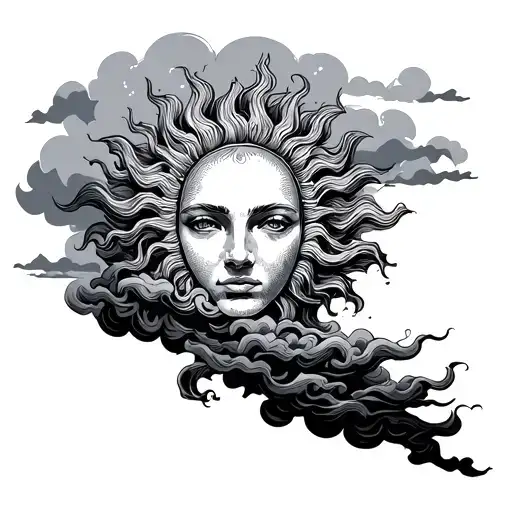 Sun And Storm Clouds