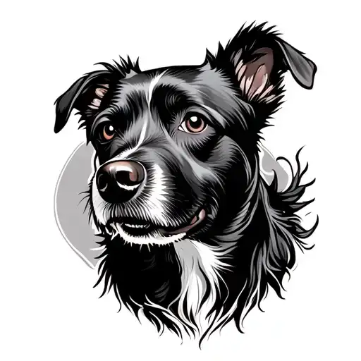 Outline Dog Surrounded