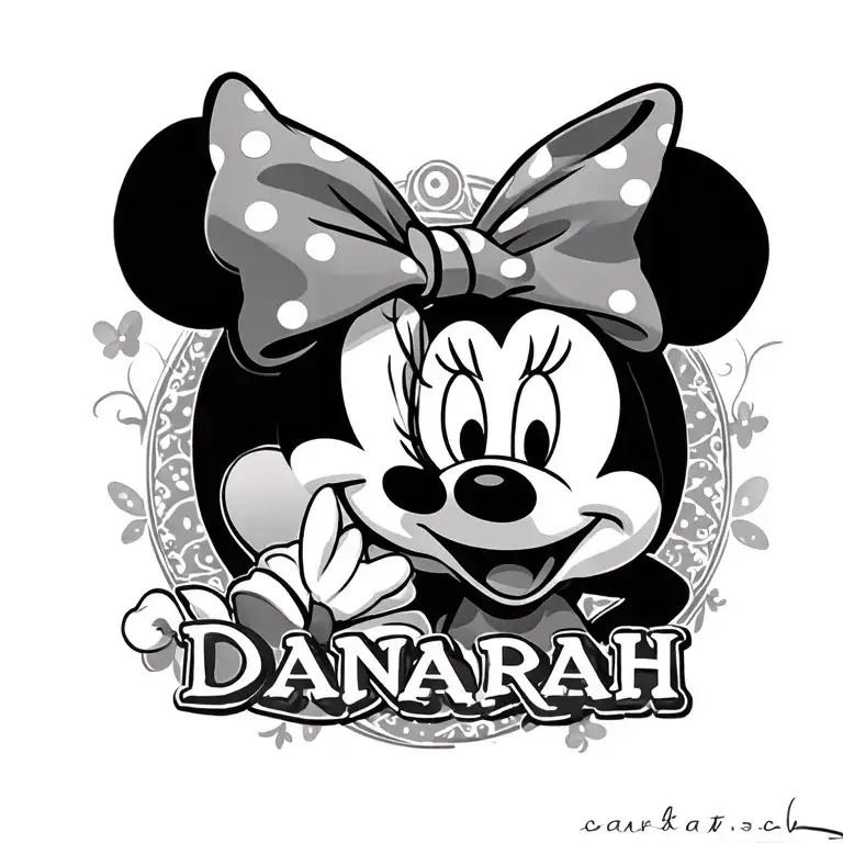 Minnie Mouse And My Daughters Name Danarah