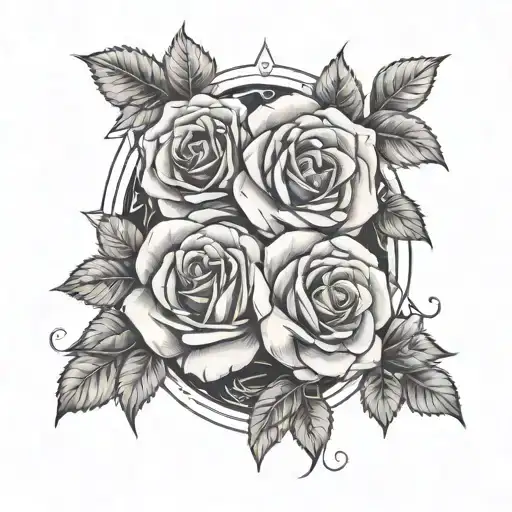 Gemini Zodiac Sign With Rose Incorporated Somehow