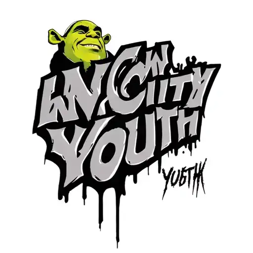 Shrek With New City Youth Words Incorporated Within