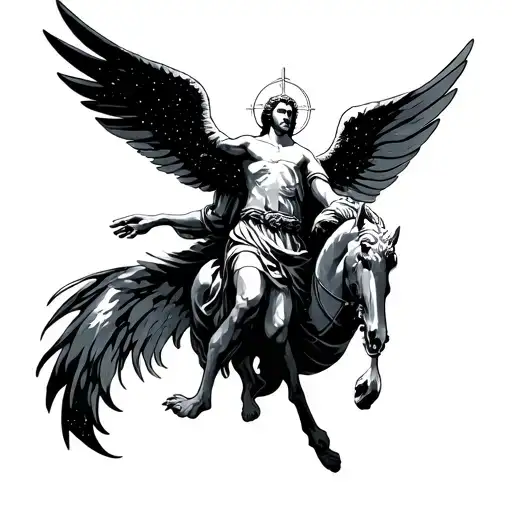 Saint Michael With Space Background