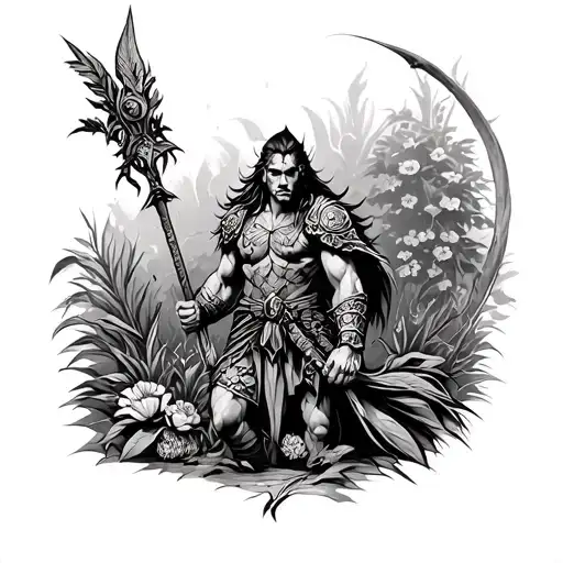 Warrior In The Garden