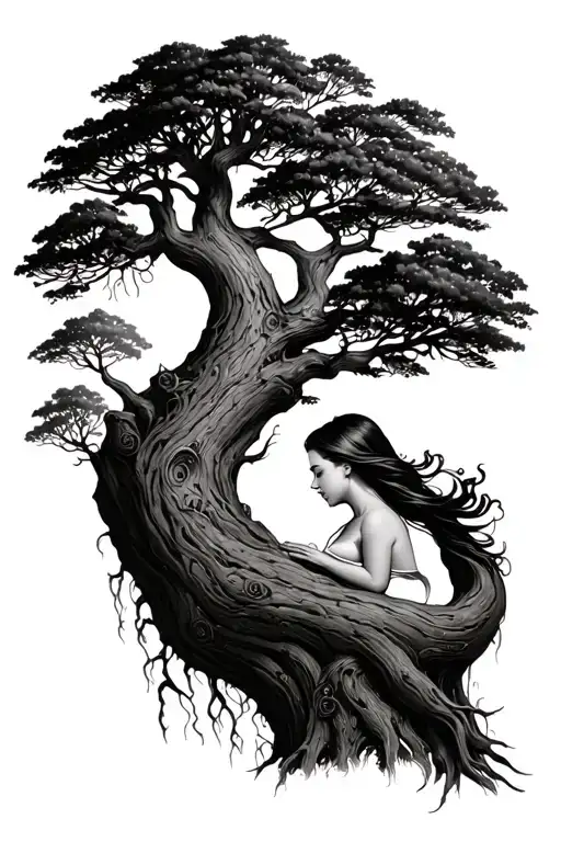 A Tree Whose Trunk Is The Body Of A Woman