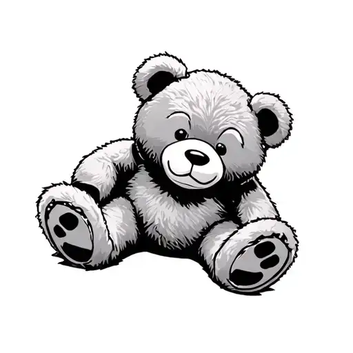 Teddy Bear Sitting Cute And Dangerous At The Same Time