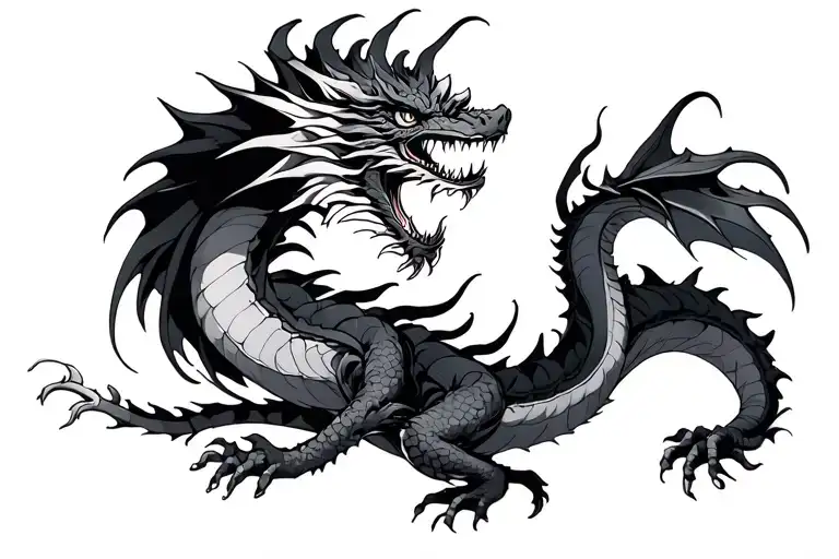 A Dragon Covering Whole Hand And A Coverup For A Band