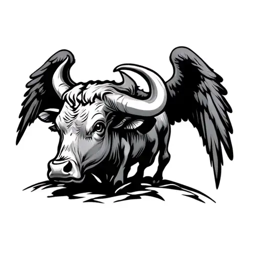 Bull With Wings