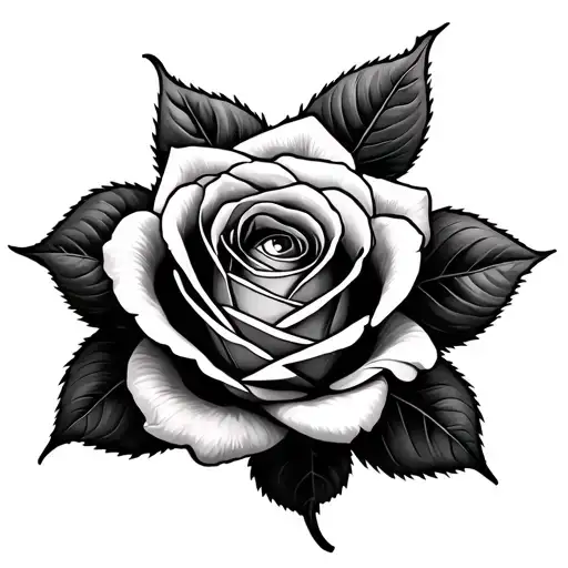 Rose With Eyes Looking