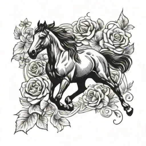 Horse Show Half Flowers