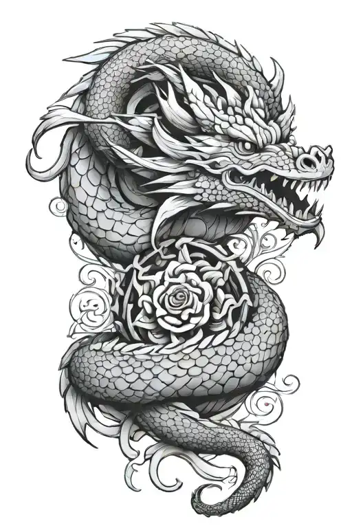 Dragon Wrapped Around Words Her Soul Is Fierce Her Heart Is Brave Her Mind Is Strong