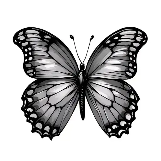 Fine Line Butterfly