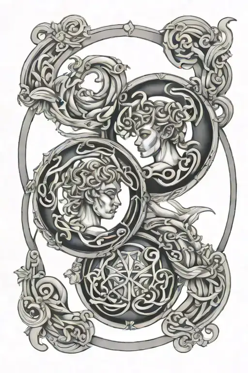 Gemini And Cancer Zodiac Sign Intertwined