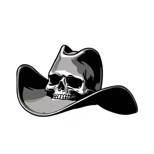 Skull Head Cowboy Hat