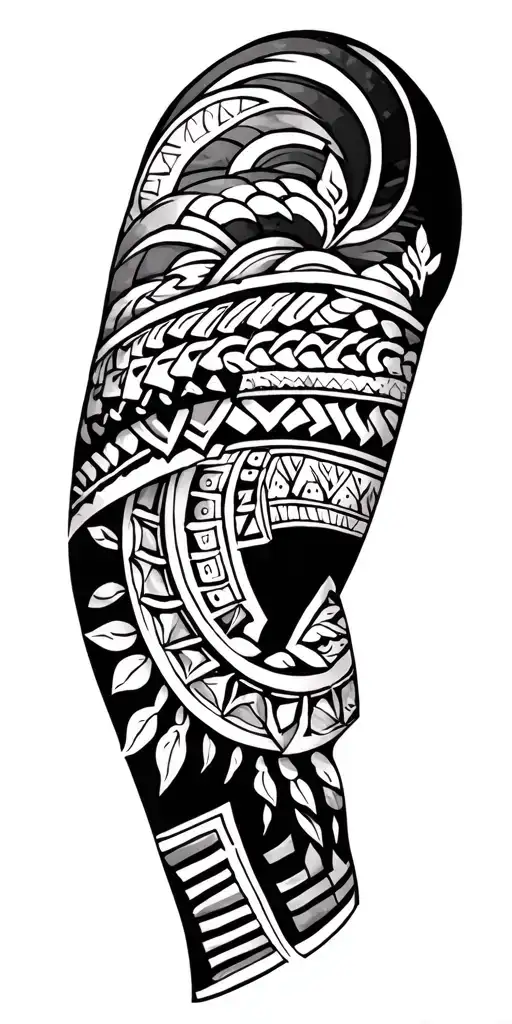Samoan Triba Arm Sleeve