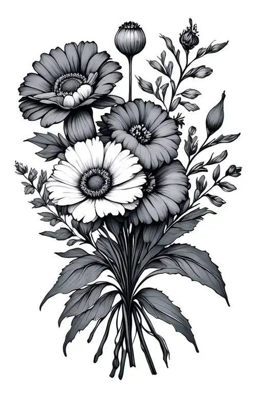 March And May Birth Flower Bouquet