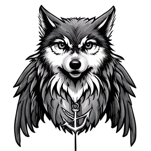 Wolf's Wolf Hibou On An Anchor
