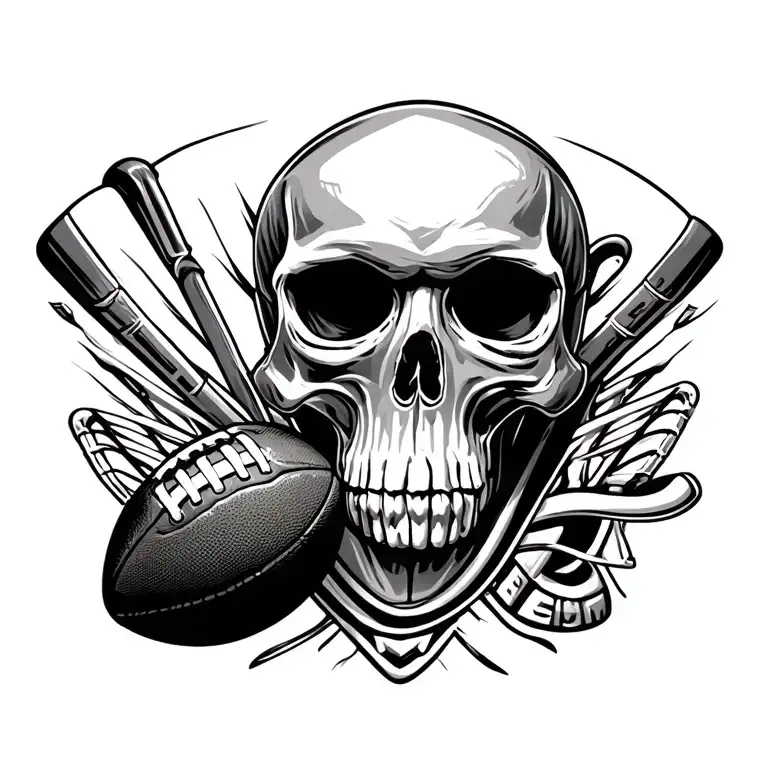 Skull Hockey Football