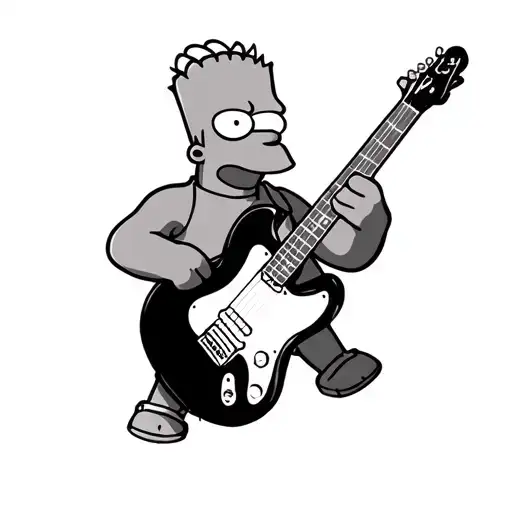 Simpson Holding Electric Guitar