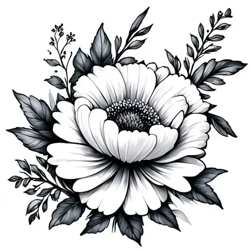 July And December Birth Flowers Intertwined